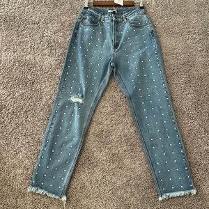 Rhinestone jeans